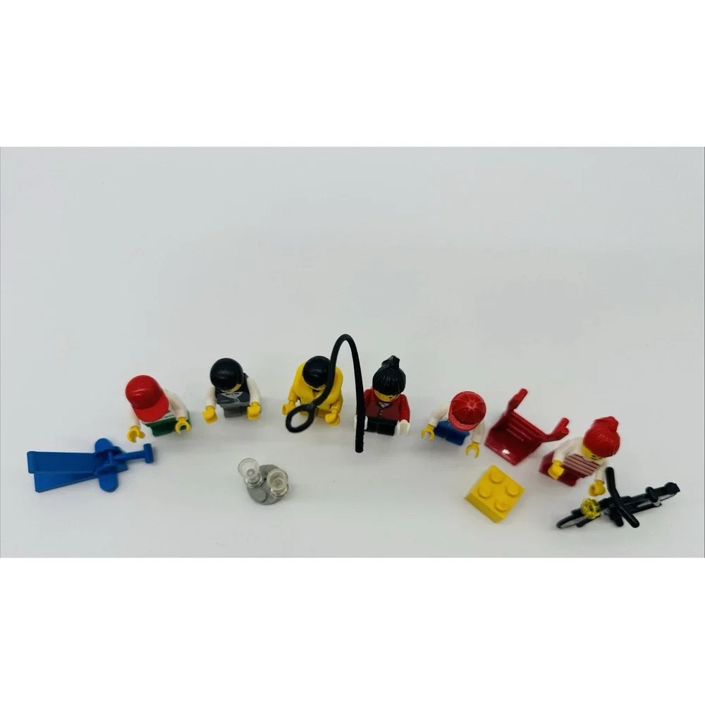 Vintage LEGO 6314 Town City People Minifigure Lot Bike Octan 1992
